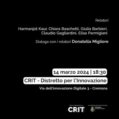 Benessere Digitale - Evento CRIT Cremona